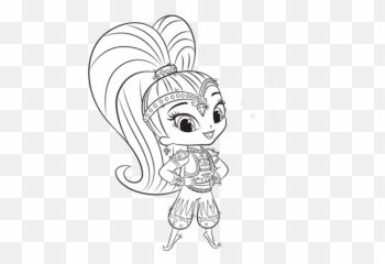 Download Shimmer And Shine Colouring Pages - Full Illustration Png,Shimmer Png