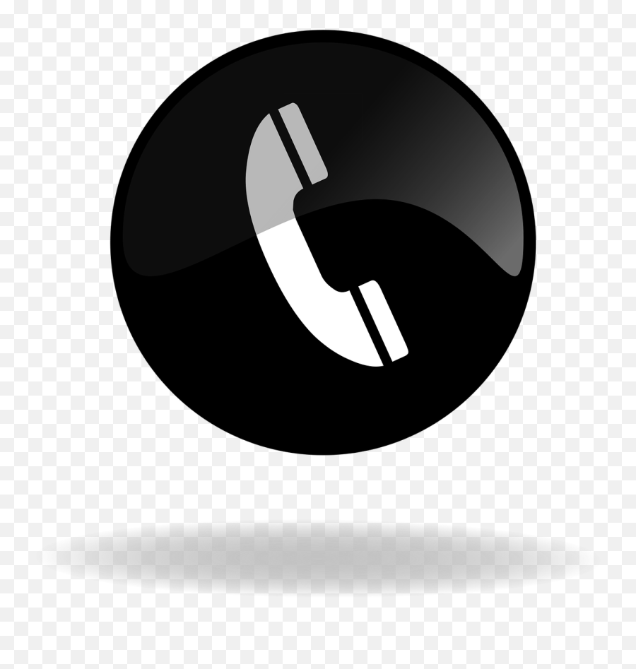 Call Button Black And White - Portable Network Graphics Png,White Button Png