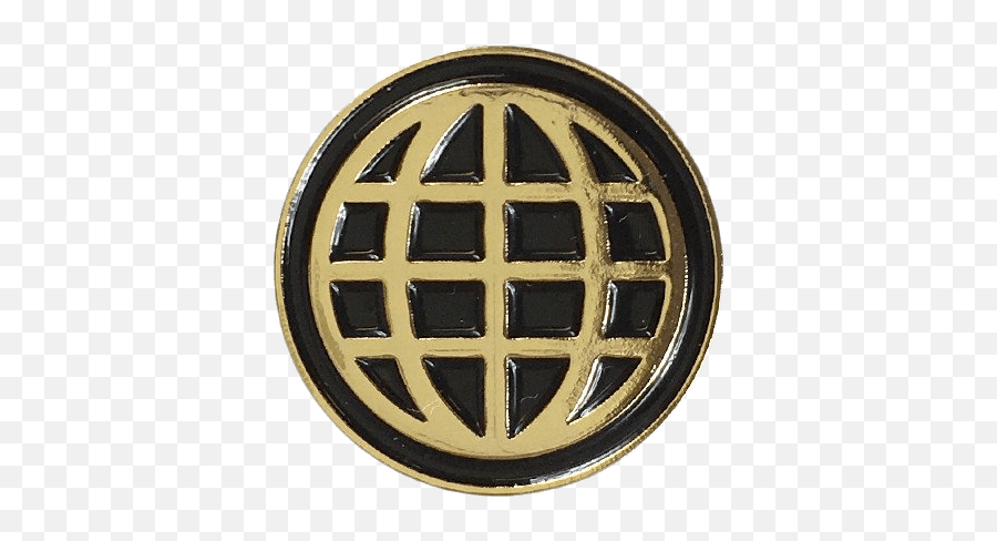 Golden Globe Lapel Pin - Peace Symbols Png,Gold Globe Png