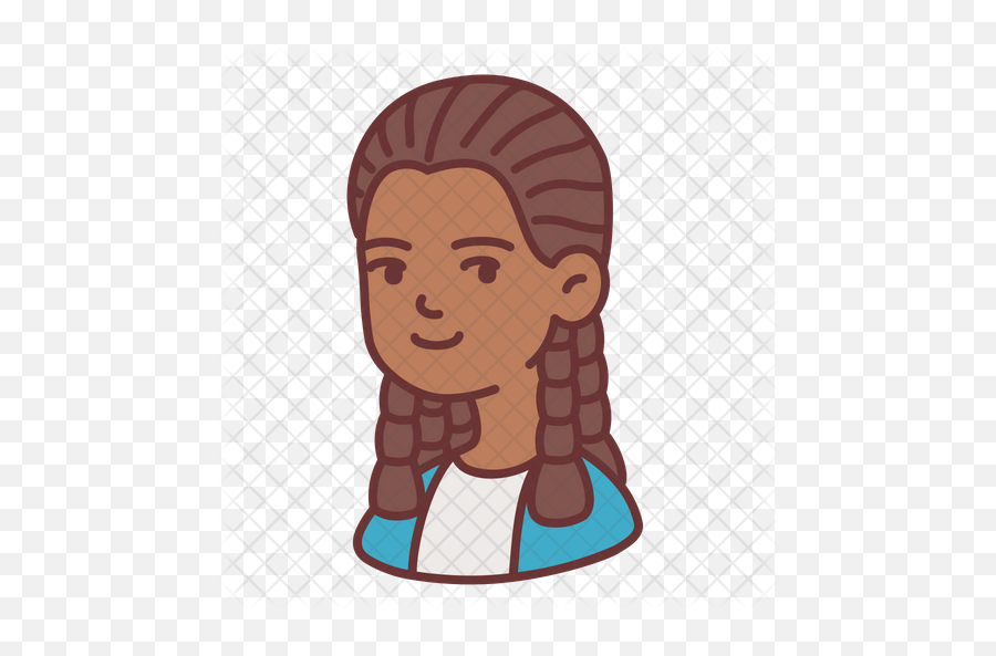 Dreadlocks Female Icon - Cartoon Png,Dreadlocks Png