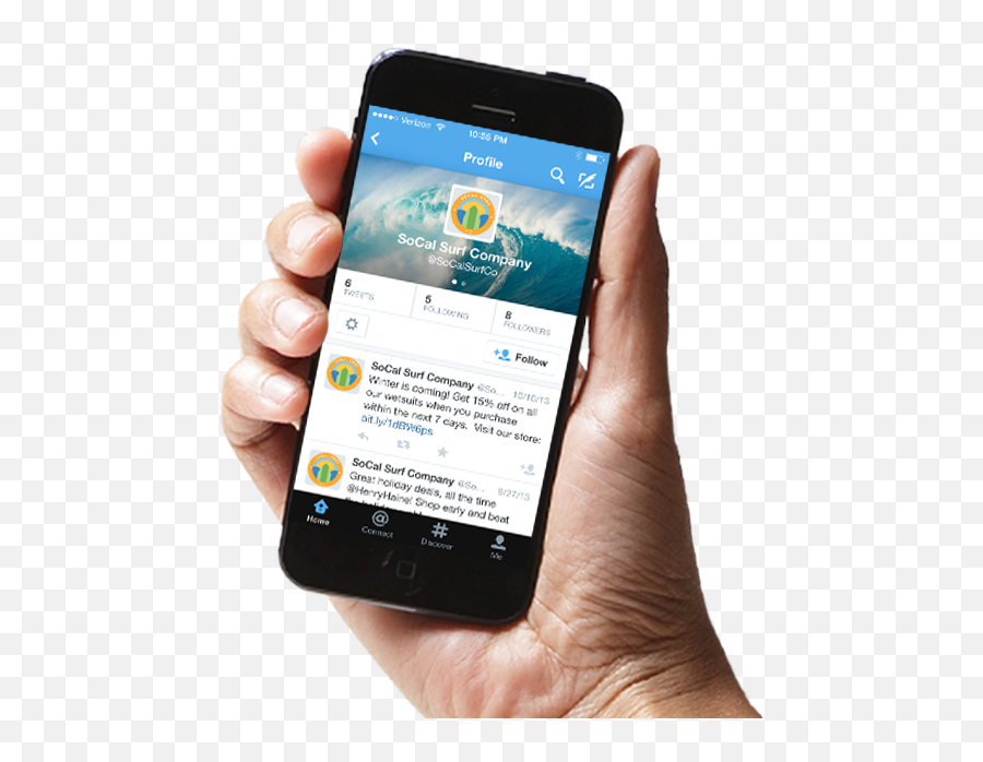 The Value Of A Twitter Follower - Hand Phone Twitter Png,Twitter Image Png
