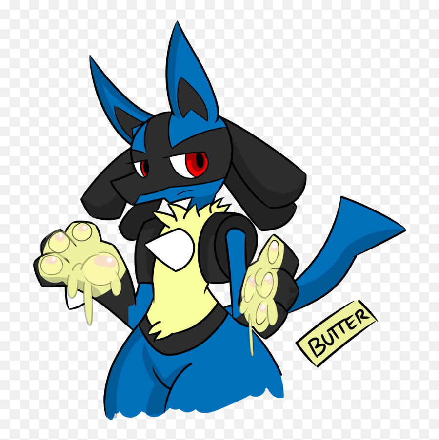 Lucarios Cute Paws And Butter 3 By - Lucario Butter Paws Png,Lucario Png