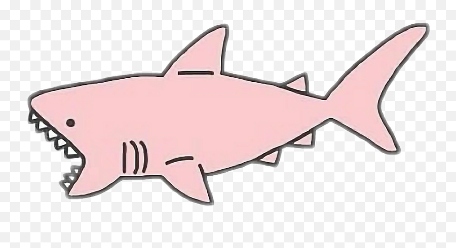Pink Clipart Shark - Transparent Tumblr Pink Stickers Png,Shark Clipart Png