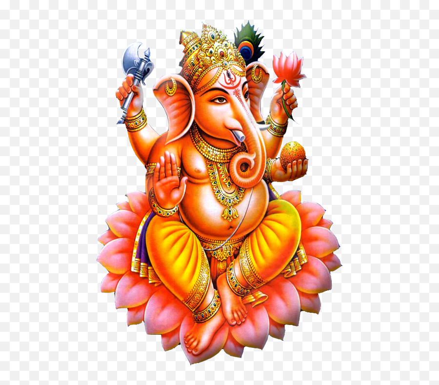 Clipart Image God Ganesha Png Siting - Transparent Background Lord Ganesh Png,Ganesha Png