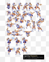 Street Fighter 2 Chun Li Sprites - Street Fighter Chun Li Sprite Sheet Png,Chun Li Png