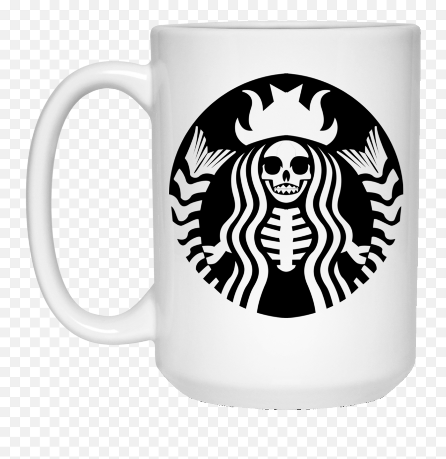 Starbucks Skeleton Logo Halloween Mugs - Starbucks Skeleton Png,Starbucks Logo White