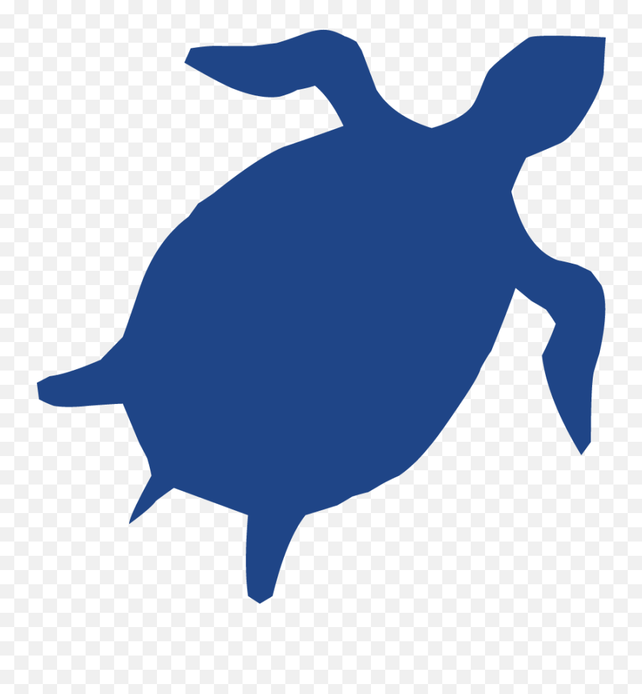 Sea Turtle Cobalt Blue Silhouette Clip Art - Turtle Png Silhouette Transparent Turtle Clip Art,Sea Turtle Png