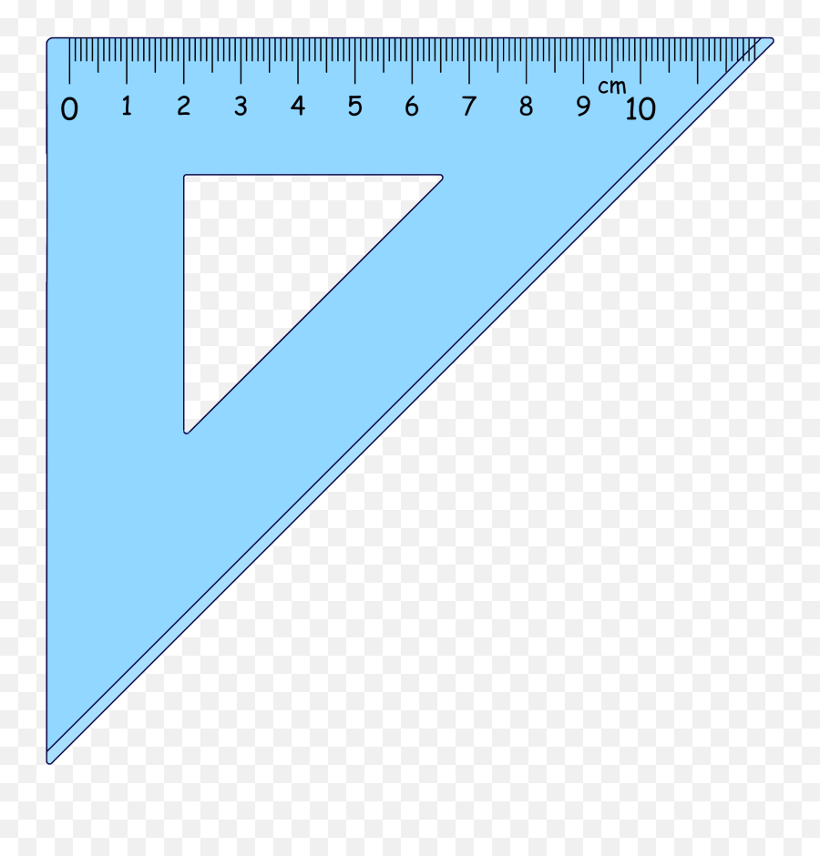 Triangle Ruler Png 2 Image - Triangle Ruler Clipart,Ruler Png