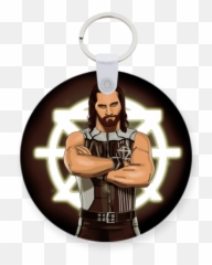 Seth Rollins Printed Keychain - Seth Rollins Keychain Png,Seth Rollins Logo Png