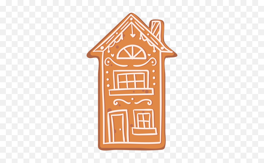 Gingerbread Cookie House Flat - Transparent Png U0026 Svg Vector Vertical,Gingerbread Png