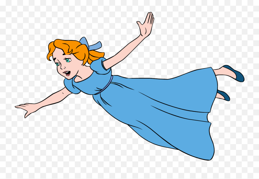 Wendy Peter Pan Flying Full Size Png Download Seekpng