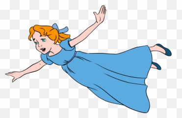 Wendy Peter Pan Flying Full Size Png Download Seekpng