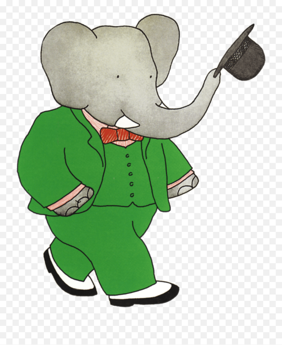 Babar The Elephant Taking Off Hat Transparent Png - Stickpng Babar The Little Elephant,Elephant Transparent