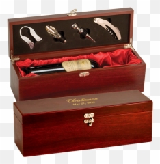 Last Name Date Wine Bottle Gift Box - Engraving Png,Gift Box Png