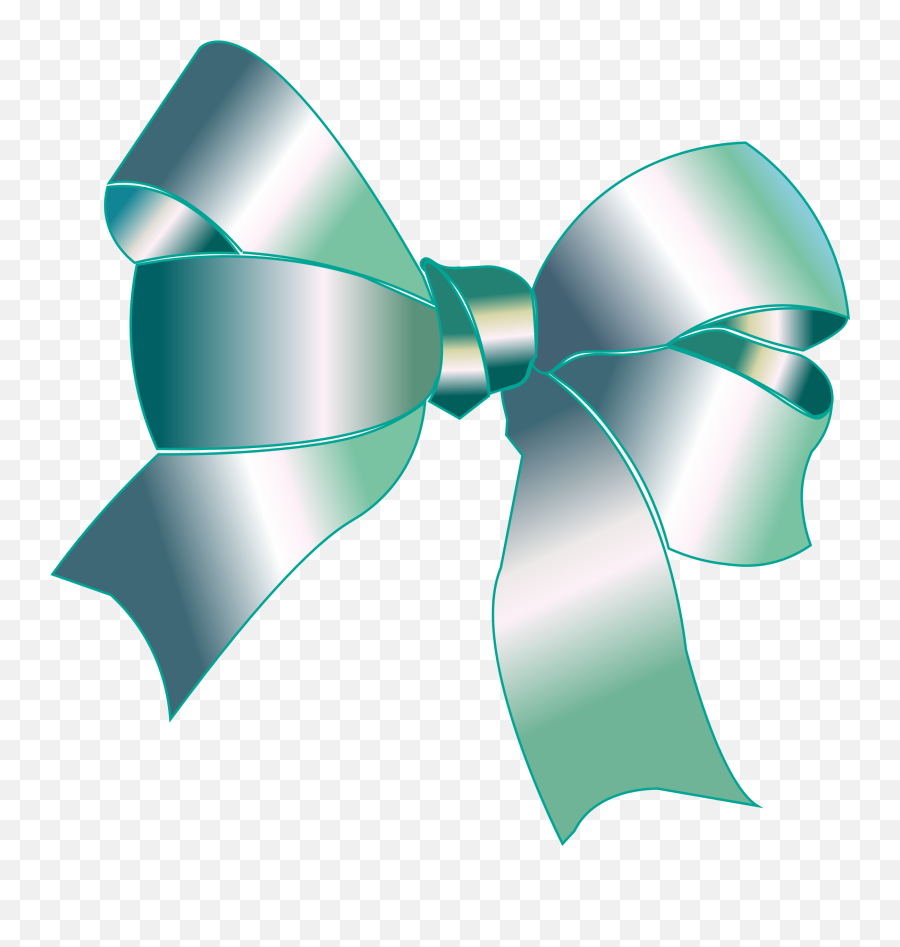 Ribbon Bow Png - Green Christmas Bow Transparent Background,Blue Bow Png