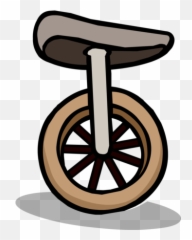 Green Puffleu0027s Unicycle Club Penguin Online Wiki Fandom - Bicycle Wheel Rim Png,Unicycle Png