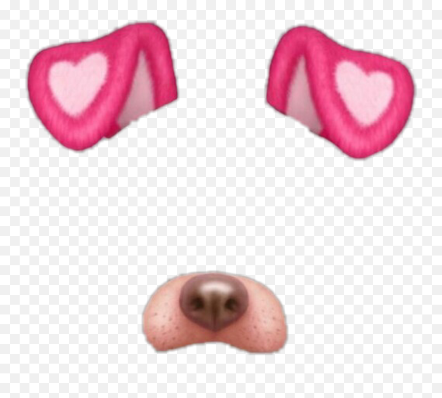 Love Dog Snapchat Filter Overlay Png - Snapchat Heart Filter Transparent,Snapchat Heart Filter Png