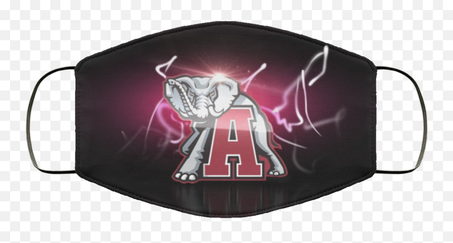 Alabama Crimson Tide Face Mask Antibacterial Fabric - Alabama Football 1080p Png,Roll Tide Png