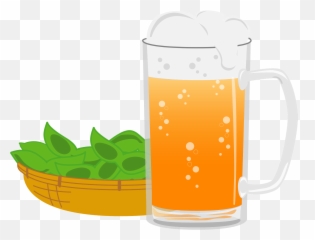 Beer And Edamame Beans Clipart Free Download Transparent - Glassware png