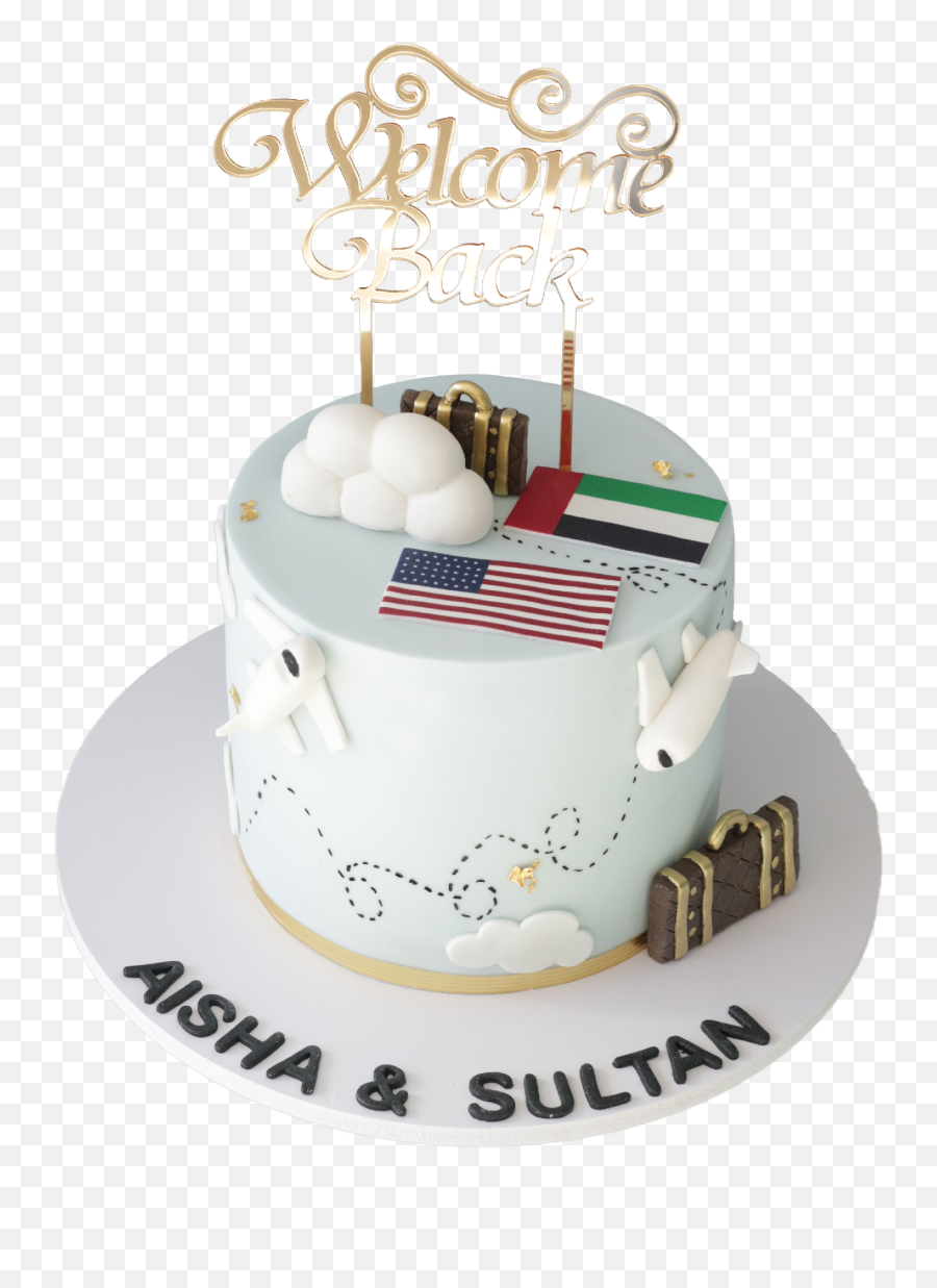 Download Welcome Back Cake Usa To Uae - Birthday Cake Full Png,Welcome Back Png