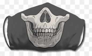 Adjustable Skull Face Mask - Canine Tooth Png,Skull Mask Png