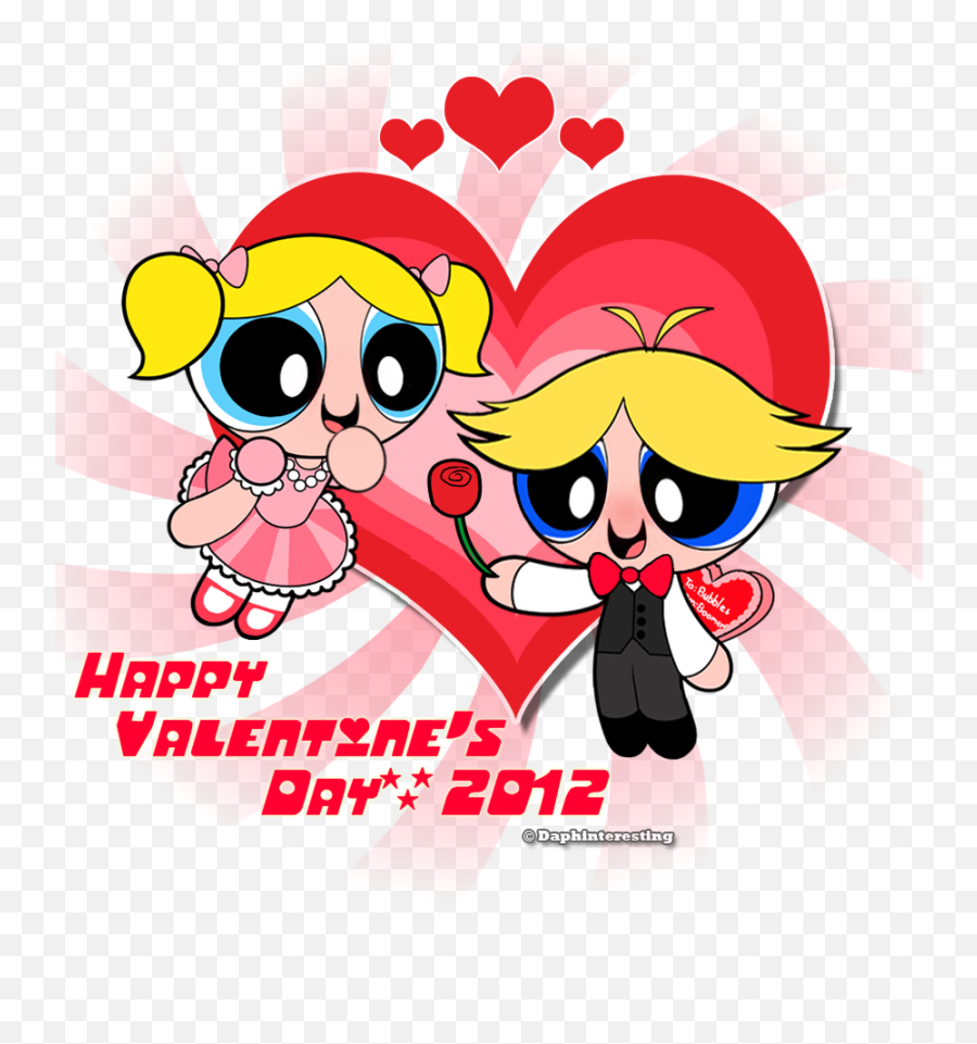 Happy Valentineu0027s Day Png - Happy Valentines Day Powerpuff Powerpuff Girls Bubbles Valentines Day,Happy Valentine's Day Png