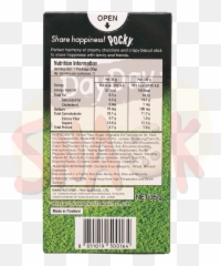 Glico Pocky Green Tea 35g - Nutrition Facts Label Png,Pocky Logo