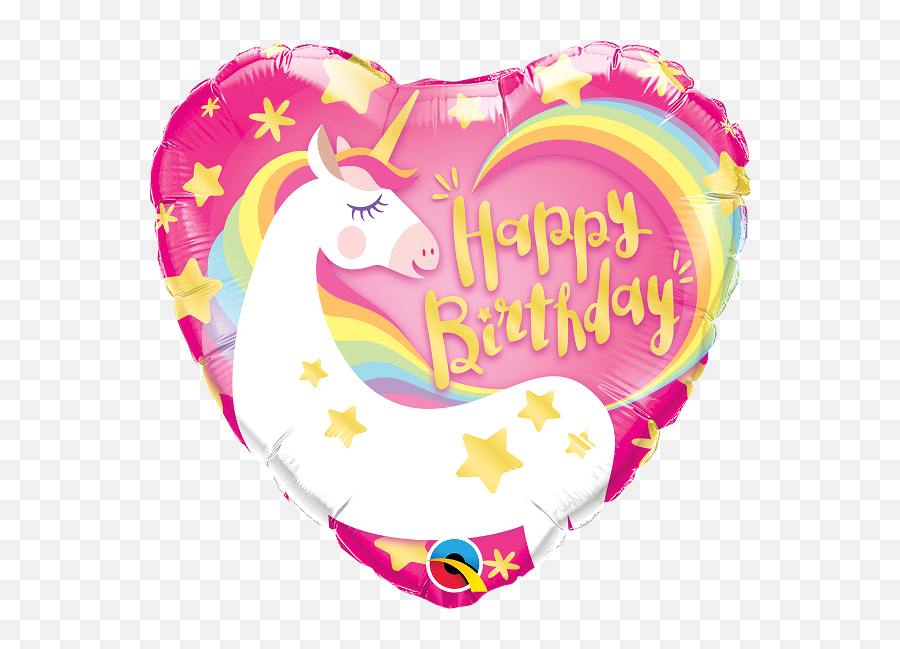 Gold Unicorn Sparkle Foil Balloon 18 - Happy Birthday Unicorn Balloons Png,Gold Unicorn Png