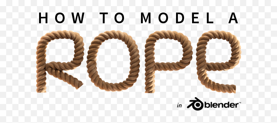 How To Model A Rope In Blender - Reynante Martinez Blender 3d Rope Model Png,Rope Circle Png