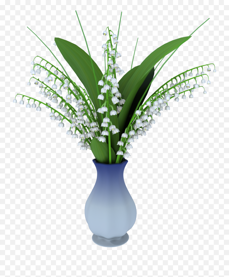 May Lily In Vase Png Clipart Picture - Vase Plant Png 3d,Vase Png