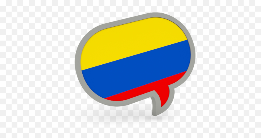 Speech Bubble Icon Illustration Of Flag Colombia - European Union Speech Bubble Png,Colombia Icon
