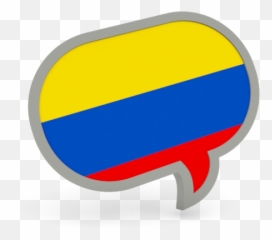 Speech Bubble Icon Illustration Of Flag Colombia - European Union Speech Bubble Png,Colombia Icon