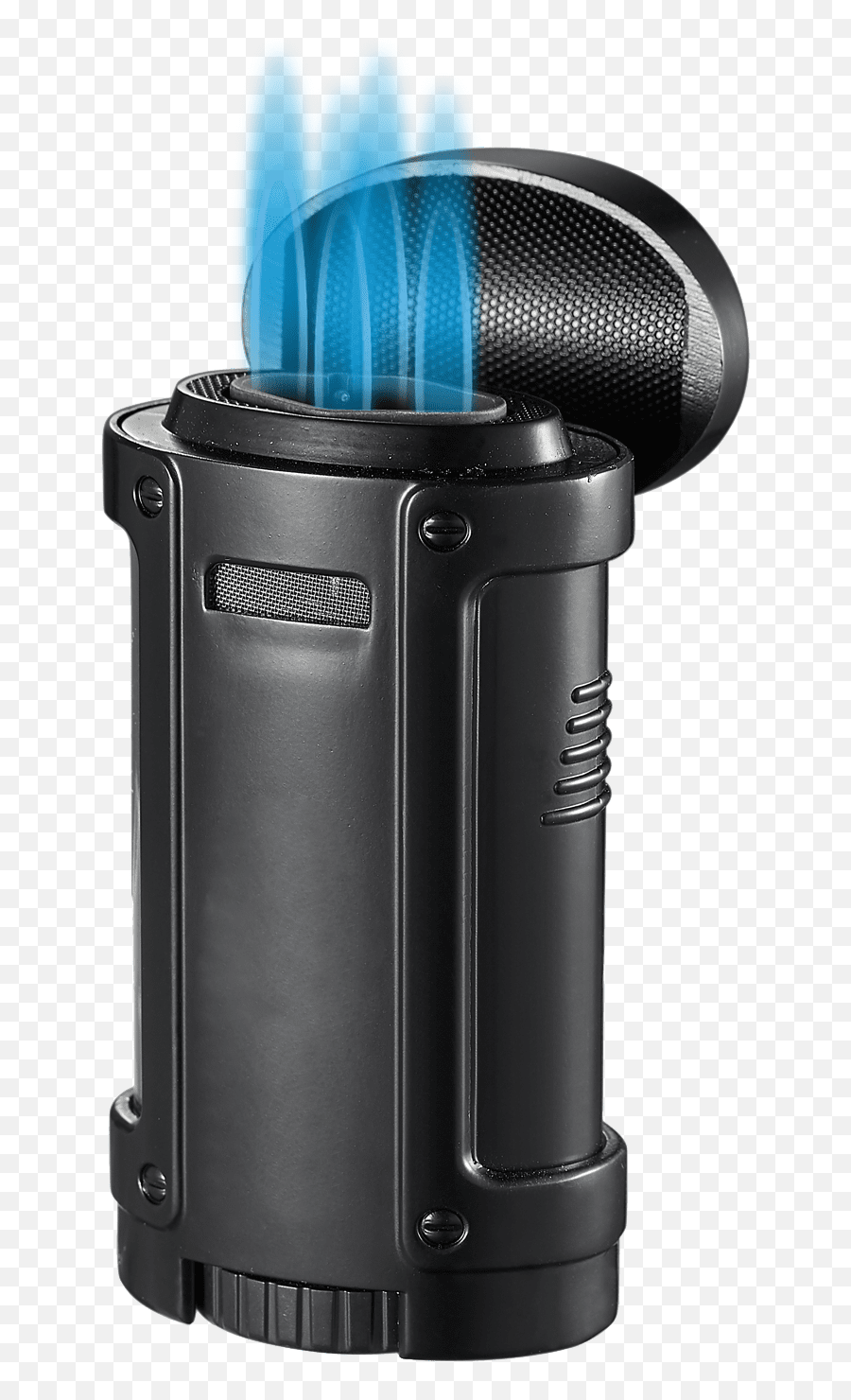 Visol Rhino Black Quad Flame Torch Cigar Lighter - Electronics Png,Lighter Flame Png
