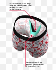 The Malt And Hops Official Budweiser Ball Hammock Pouch Underwear - png