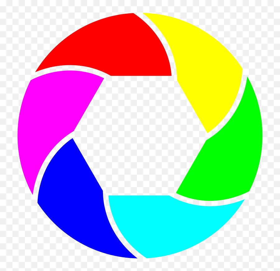 Shutter Icon Rainbow Colors - Openclipart Logo Camera Png Shutter,Colors Icon