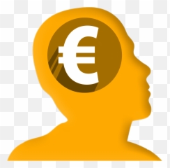 Head Profile With Euro Icon Free Image Download - Money Profile png