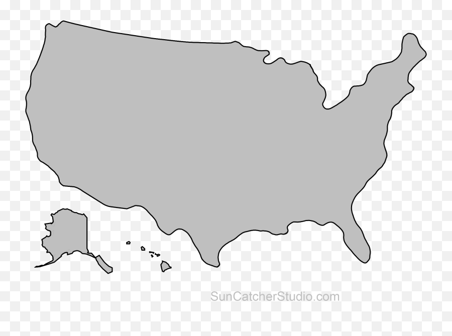 United States Map Outline Transparent - States With Anti Slapp Laws Png,United States Outline Png