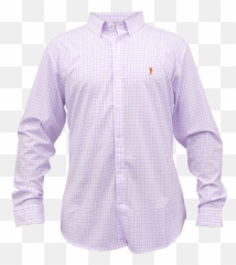 White And Purple Plaid With Orange Knickerbocker Man - Long Sleeve png