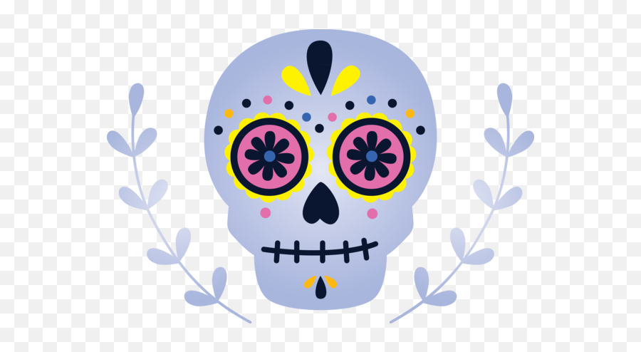 Day Of The Dead Skull Art Visual Arts For - Calavera Dia De Muertos Mujer Png,Calavera Icon