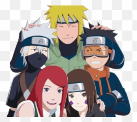 Naruto Week - Minato Kushina Obito Rin Kakashi Png,Kakashi Transparent