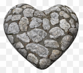 Stone Heart Png Image - Free Clip Art Cobblestone,Gravel Png