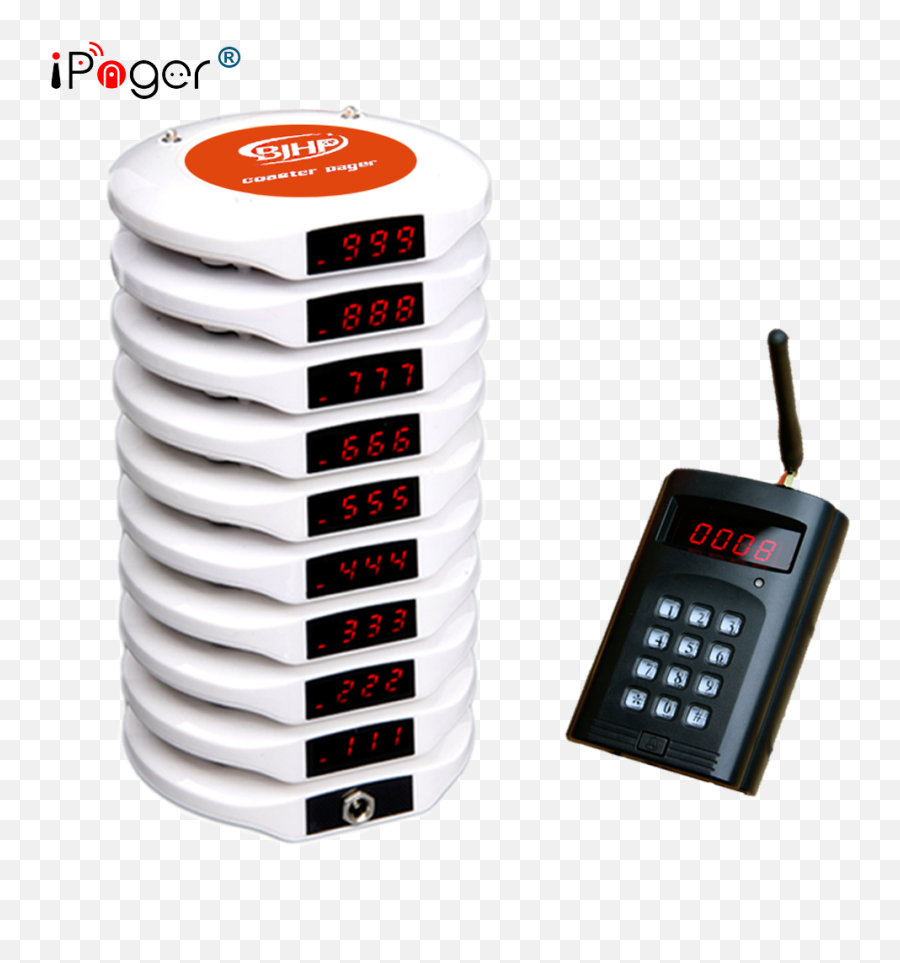 Wireless Coaster Pagers Pager - Wireless Pager System Png,Pager Png