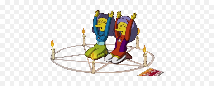 Hell Halloween The Simpsons Satanism Transparent - Treehouse Of Horror Png,Pentagram Transparent