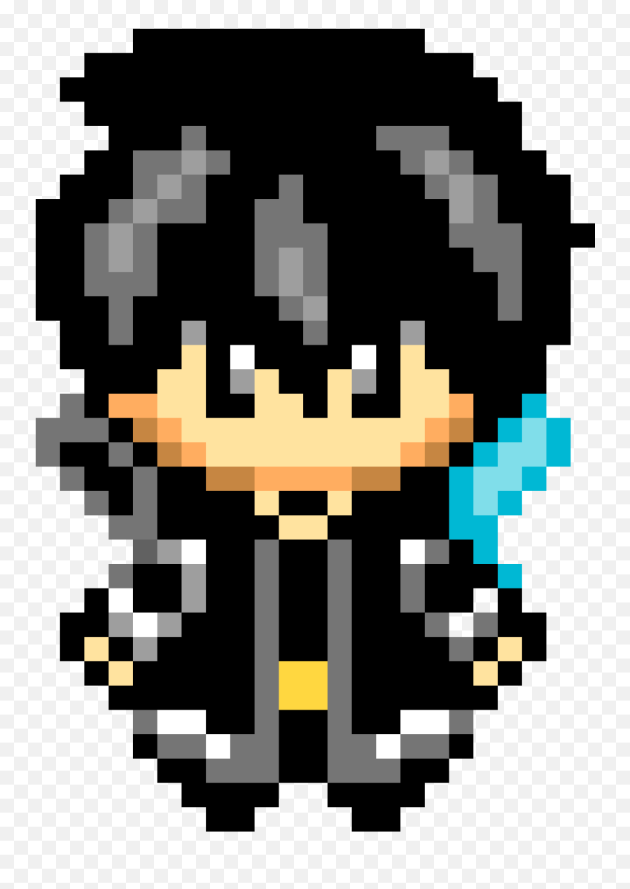 Pixilart - Kirito Sword Art Online By Turntcicopath1 Pixel Art Sword Art Online Png,Kirito Png