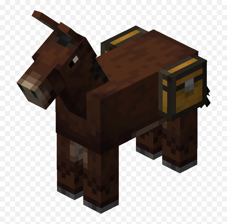 Chested Mule - Minecraft Mule Png,Mule Png