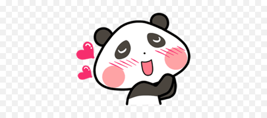 Baby Panda Emoji Messages Sticker - Clip Art Png,Panda Emoji Png