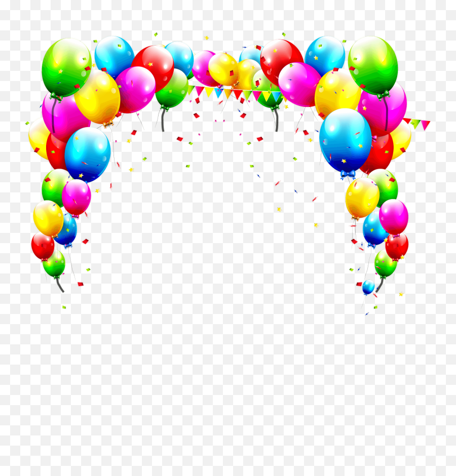 Birthday Balloons Background Png Image - Birthday Celebration Background,Balloons  Background Png - free transparent png images 