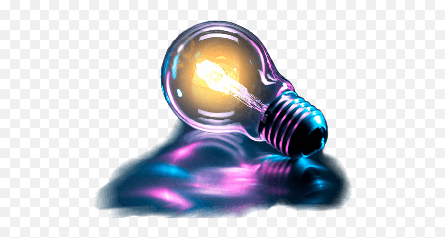 Glowing Light Bulb Symbol Of Casino - Innovative Thinking Png,Glowing Light Png