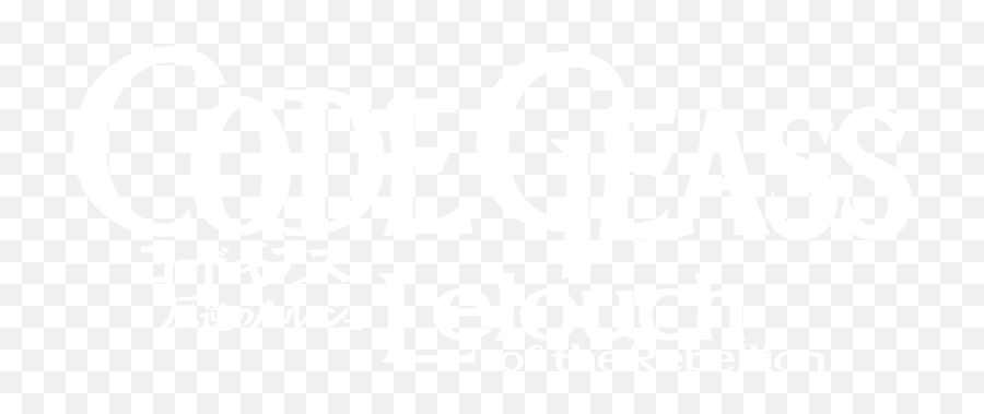 Lelouch Of The Rebellion - Code Geass Title Png,Code Geass Logo