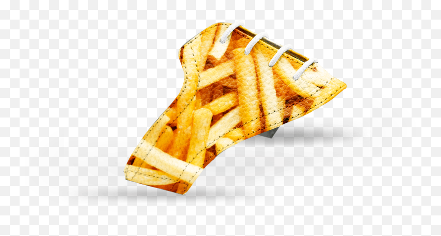 French Fry Saddles With White Laces - Snack Png,French Fries Png